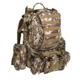 Zaino 36 LT. tasche laterali e marsupio Mandra Tan