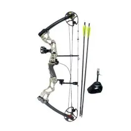 Arco compound boschivo mimetico 75 lbs Man Kung