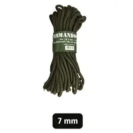 Rotolo Paracord 15 Metri Verde 7mm
