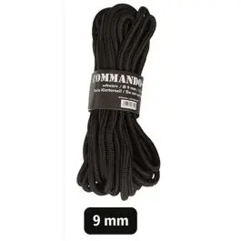 Rotolo Paracord 15 Metri NERO 9mm