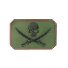Patch in PVC Pirata su Sfondo Verde EMERSON
