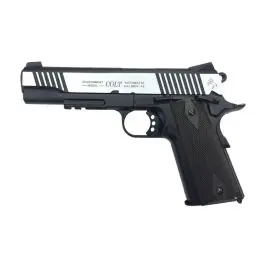 Pistola 1911 a co2 con Loghi originali Colt bicolore