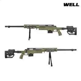 SNIPER RIFLE BOLT ACTION GEERN MSR ASSAULT TYPE WELL CON BIPIEDE
