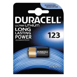 Batteria al litio duracell CR123A 3V