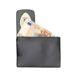 Portafoglio e portatessera in pelle con porta placca Vega Holster (1WD)