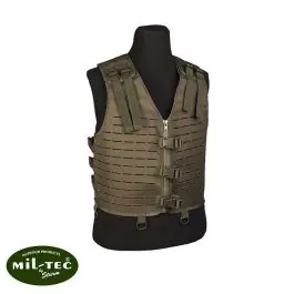 Corpetto tattico Laser Cut con sistema molle verde Mil-tec (13461301)