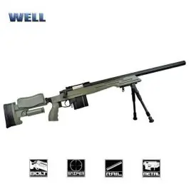 Fucile cecchino sniper Elite MB4415 verde con bipiede - Well