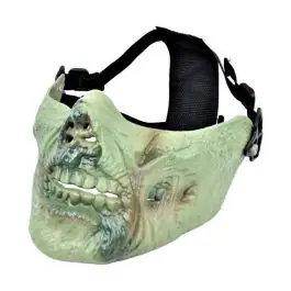 Maschera ZOMBIE protezione viso VERDE