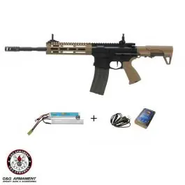 Fucile elettrico CM16 Raider L 2.0E Tan Mosfet Etu Dual Tone BATT+CAR G&G