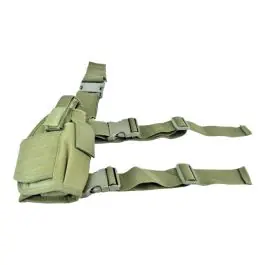 Fondina tattica cosciale destra in cordura verde Exagon (WO-GB11V)