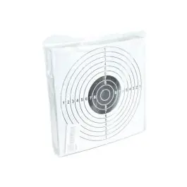 Confezione 100 bersagli 14x14 per tiro a segno