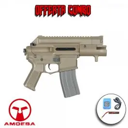 Fucile M4 CCP Amoeba Dark Earth Tan Ares Offerta Combo Completo (AR-AM3TPAC)
