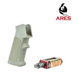 Kit motore Slim Super High Torque Albero Lungo con impugnatura Slim Grip Tan M4/M16 Amoeba Ares (AR-PGM4-T)