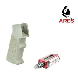 Kit motore Slim Super High Torque Albero Lungo con impugnatura Slim Pistol Grip Tan M4/M16 Amoeba Ares (AR-PGM1-T)