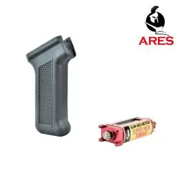 Kit motore Slim Super High Torque Albero Corto con impugnatura pistol Slim Grip Black serie AK/G36 Amoeba Ares (AR-PGM5-B)