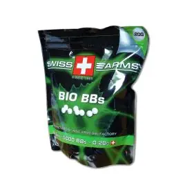 Pallini biodegradabili 6mm per softair 0.20 grammi busta 1 kg Swiss Arms (KA-BB-04-WH)