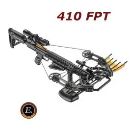 Balestra Sportiva Compound Accelerator 410+ 185 lb 400 fps nera KIT con ottica