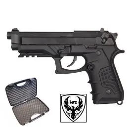 Pistola Beretta M9A1 custom full metal scarrellante a gas nera HFC (HG 173B)