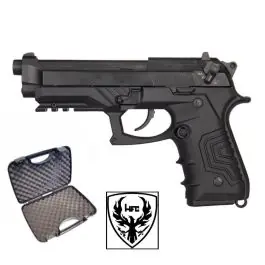 Pistola Beretta M9A1 custom full metal scarrellante a gas singola raffica nera HFC (HG 173B)