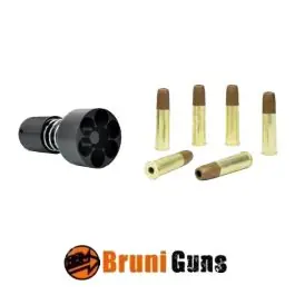 6 bossoli + speed loader per revolver cal 4,5 BRUNI (BR-4700)