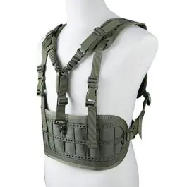 Gilet tattico low profile chest ring one-point Verde WOSPORT