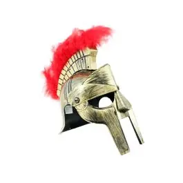 ELMO GLADIATORE CON CRESTA ORO BIMBO IN PVC