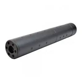 Silenziatore con interno Fonoassorbente - Nero - Alluminio - 190 mm - Big Dragon (BD-0446)