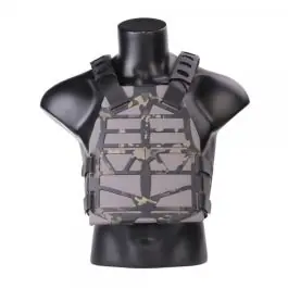 Gilet tattico con sistema MOLLE - Multicam Black - Porta Piastre - Emerson (EM7364MCBK)