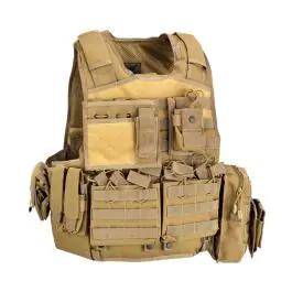 Gilet Tattico Body Armor Carrier SET - Tan - DEFCON 5 (D5-BAV06 T)