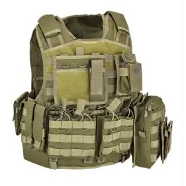 Gilet Tattico Body Armor Carrier SET - Olive Drab ""Verde"" - DEFCON 5 (D5-BAV06 OD)