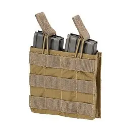 Tasca porta caricatore Doppia ad estrazione Rapida per M4 e AK - Coyote Tan - DEFCON 5 (D5-M4AKDO CT)