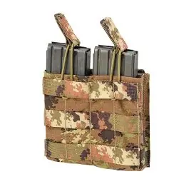 Tasca porta caricatore Doppia ad estrazione Rapida per M4 e AK - Vegetato Italiano - DEFCON 5 (D5-M4AKDO VI)