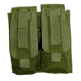 Tasca porta caricatore Doppia con Patella di chiusura per M4 - Olive Drab ""Verde"" - DEFCON 5 (D5-M4AKD OD)