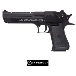 Pistola Desert Eagle a CO2 - Nera - Scarrellante - 21 BBs - CyberGun (090502)