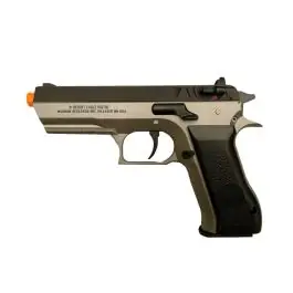 Pistola Baby Desert Eagle a CO2 Fissa - Nera e Silver - 15 BBs - Magnum Reaserch by CyberGun (950302)