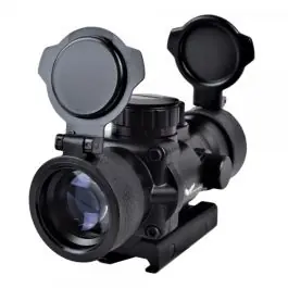 Ottica 3x30 Compatta - Alluminio - Messa a Fuoco - Nera - JS-Tactical (JS-3.4X30) SHOCK PROOF E FOG PROOF
