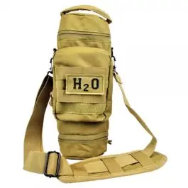 Tasca Porta Bottiglia / Utility - Tan - patch H2O - Sistema MOLLE - Cinghia - Royal (RP-817T)