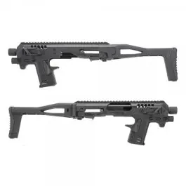 Micro Roni - Kit di conversione Pistola/Carabina per serie Glock 17/18/19/22 - Polimero - Nero - CAA (CD-SK8B)