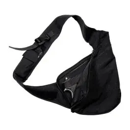 Marsupio monospalla in cordura con fondina interna Nero Vega Holster (2U80)