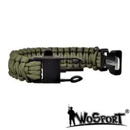 Braccialetto Survival 3 in 1 - Verde - WoSport (WO-SL42V)