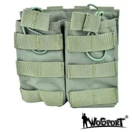 Doppia Tasca Porta Caricatore - Olive Drab ""Verde"" - WoSport (WO-MG12V)