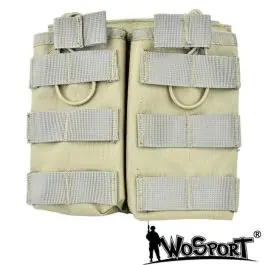 Doppia Tasca Porta Caricatore - Tan - WoSport (WO-MG12T)
