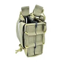 Doppia Tasca Porta Caricatore - sistema MOLLE - Tan - Royal (WO-MG10T)