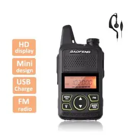 Radiotrasmittente T1 - Radio FM - Allarme e torcia a LED - Baofeng (BF-T1)