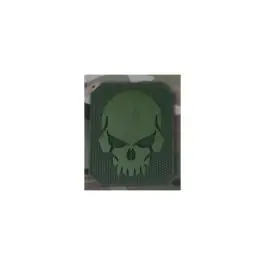 Patch in PVC Pirate Skull - 6.2 x 7.6 cm - Verde - Emerson (EM5550)