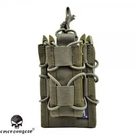 Tasca Doppia per Caricatore M4/AK e Pistola ""Double Decker"" - Ranger Green ""Verde"" - Emerson Blue Label (EMB6346RG)