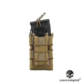 Tasca Doppia per Caricatore M4/AK e Pistola ""Double Decker"" - Khaki - Emerson (EM6346B)