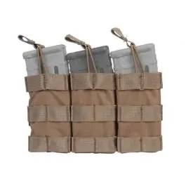 Tasca Tripla Aperta per Caricatori 5.56 - Coyote Brown ""Tan"" - Emerson (EM6355CB)