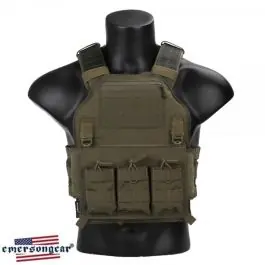 Chest Rig Low Profile 420 Vest Carrier - Ranger Green ""Verde"" - Emerson Blue Label (EMB7362RG)