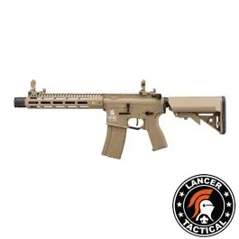 Fucile Elettrico M4 SPC 10 KMR HYBRID - Tan - ETU & MOSFET - Lancer Tactical (LK9032)